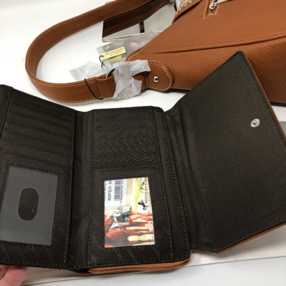 Montana West Buckle Hobo Handbag+ Wallet - Picture 5 of 7